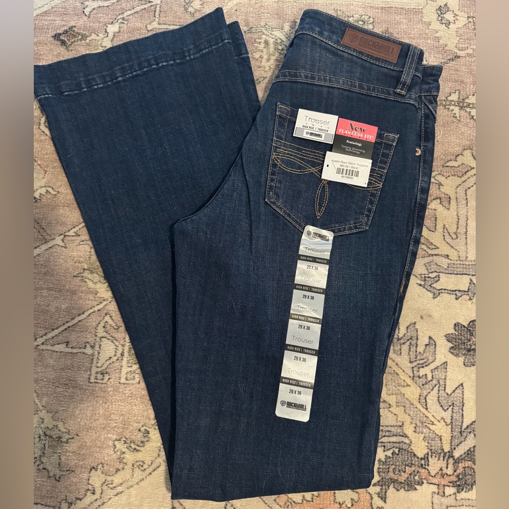 Rock & Roll Dark Blue Denim Trousers NWT